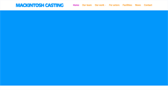 Desktop Screenshot of mackintoshcasting.com